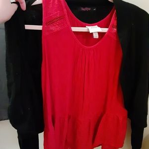 Red Shirt with or without blazer